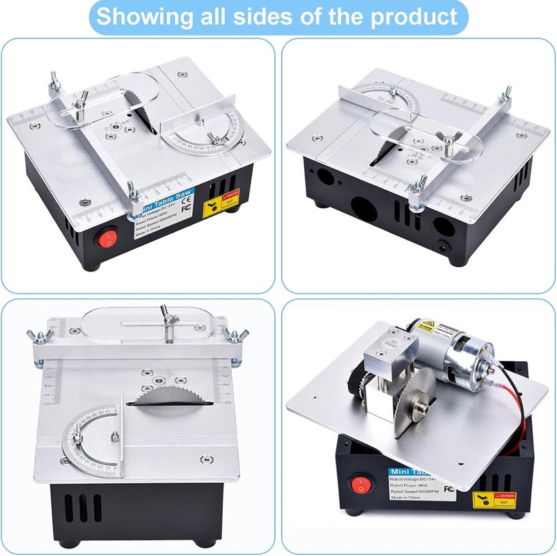 timiland [] Mini Multi-Functional Table Saw S6【Cutter Speed、Angle、0-1/2inch hight Adjustable】with seven Speed Adjustable Power,Cutting&Sanding&Engraving for Crafts、Wood 、Plastic、 Acrylic - Image 5